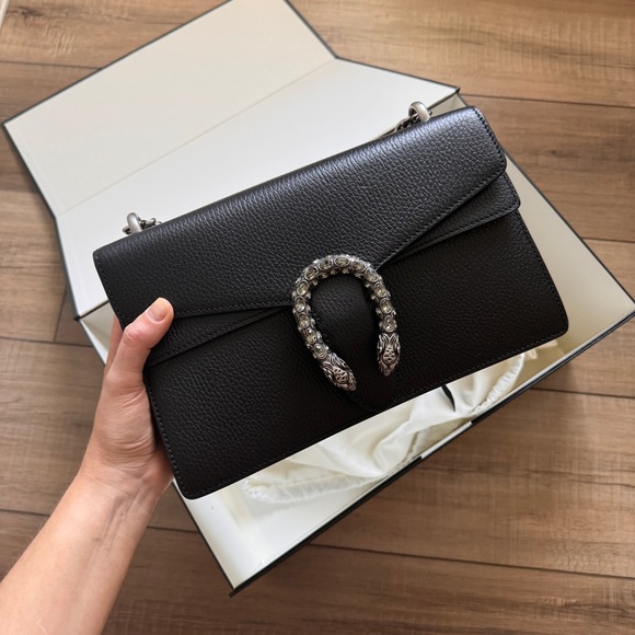 Gucci Dionysus Small Bag Black Pebbled Leather - Picture 7 of 8